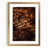 Extra large abstract art print featuring textured autumn hues on a framed canvas, ideal for living room decor.