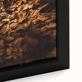 Extra large black canvas framed wall art featuring a textured, colorful abstract design, ideal for living room decor.