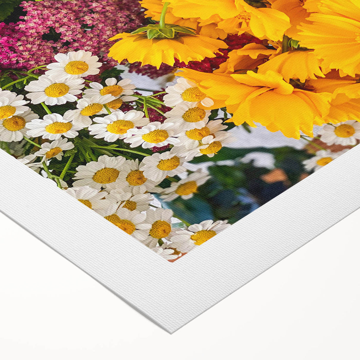 Art deco poster featuring a stylized spring scene in pastel colors on rolled canvas, suitable for dining room walls.