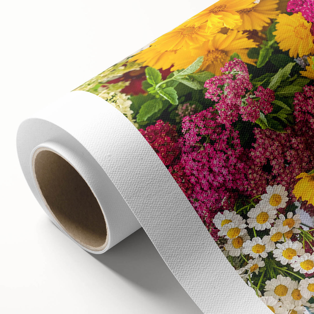 Art Deco style poster featuring a spring-themed design with pastel colors on rolled canvas, ideal for nursery wall art.