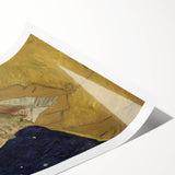 Extra large wall art featuring line art flowers in a minimalist style on rolled canvas, ideal for large living room decor.