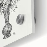 Elegant Black-and-White "Flower Vase" Sketch by Leo Gestel