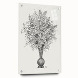 Elegant Black-and-White "Flower Vase" Sketch by Leo Gestel