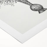 Elegant Black-and-White "Flower Vase" Sketch by Leo Gestel