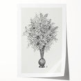 Elegant Black-and-White "Flower Vase" Sketch by Leo Gestel