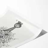 Elegant Black-and-White "Flower Vase" Sketch by Leo Gestel