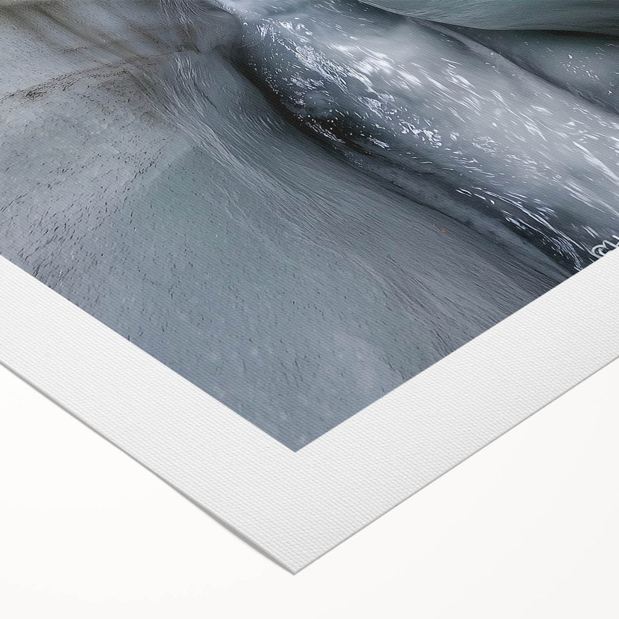 Rolled canvas showcasing a stunning cave landscape artwork, featuring vibrant colors and intricate details, securely packaged in a durable tube for safe delivery.