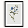 Botanical Blue Bloom - Elegant Floral Canvas Wall Art for Living Room