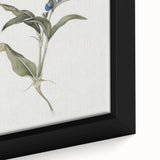 Botanical Blue Bloom - Elegant Floral Canvas Wall Art for Living Room