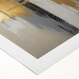 Abstract geometric rolled canvas artwork showcasing vibrant colors and intricate shapes, elegantly packaged in a protective cardboard tube for easy transport and display.