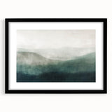 Abstract landscapes wall art framed in black with a mat, showcasing vibrant colors and intricate patterns, perfect for modern home decor or office spaces. This eye-catching piece enhances the aesthetic of any room while adding a touch of contemporary elegance.