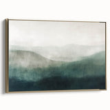 Framed canvas artwork of abstract landscapes in rich gold tones, showcasing a modern design with textured details, perfect for contemporary home decor.