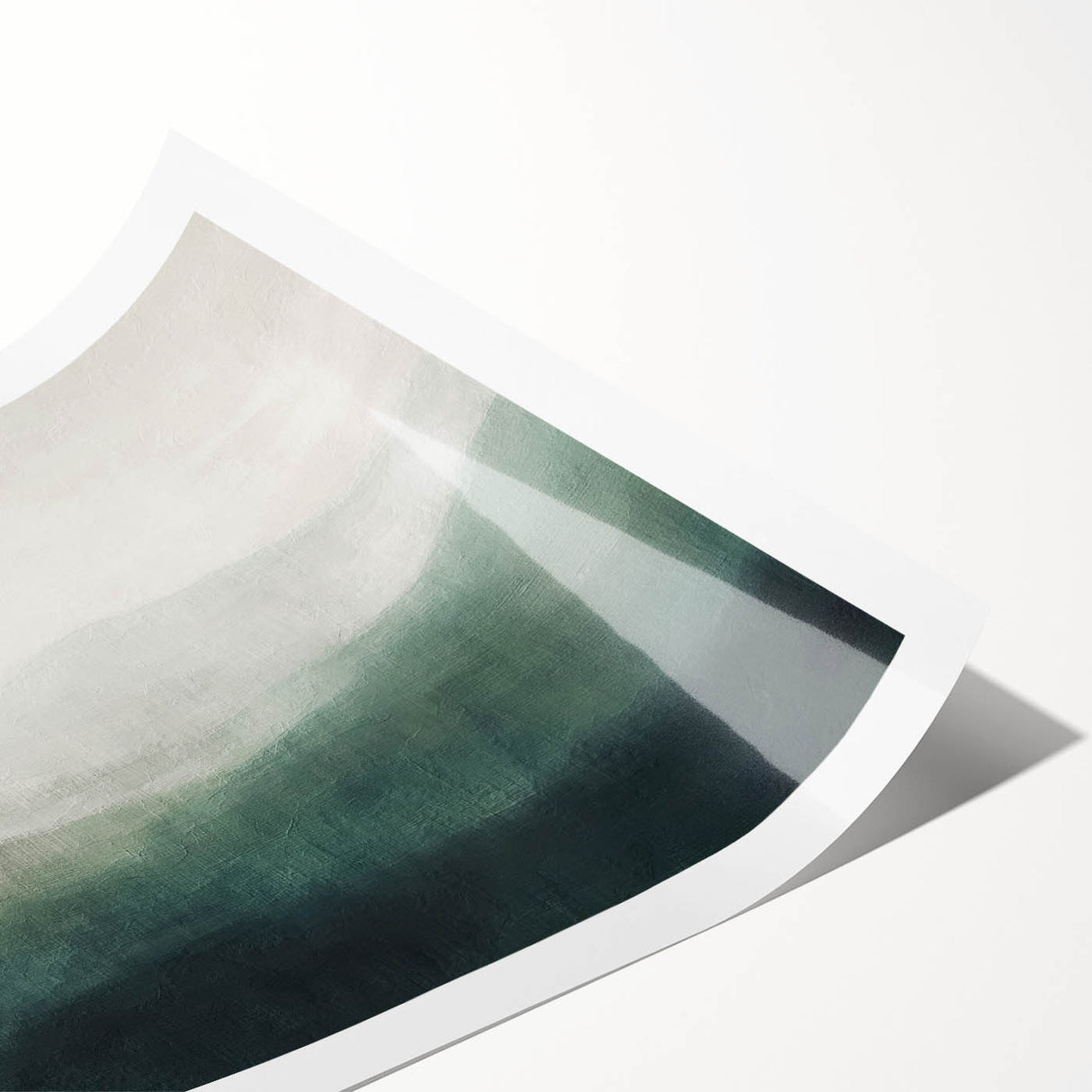 Abstract landscape wall art print showcasing vibrant colors and sweeping brush strokes, rolled for easy shipping and display, perfect for modern decor.