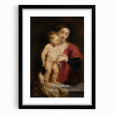 Baroque Art Madonna and Child Portrait - Classic Religious Art