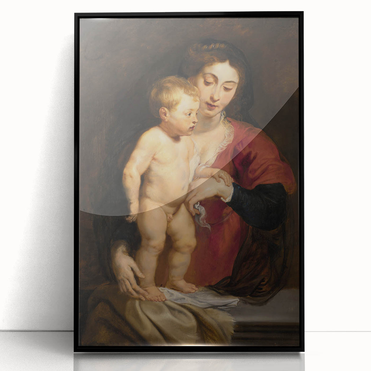 Baroque Art Madonna and Child Portrait - Classic Religious Art