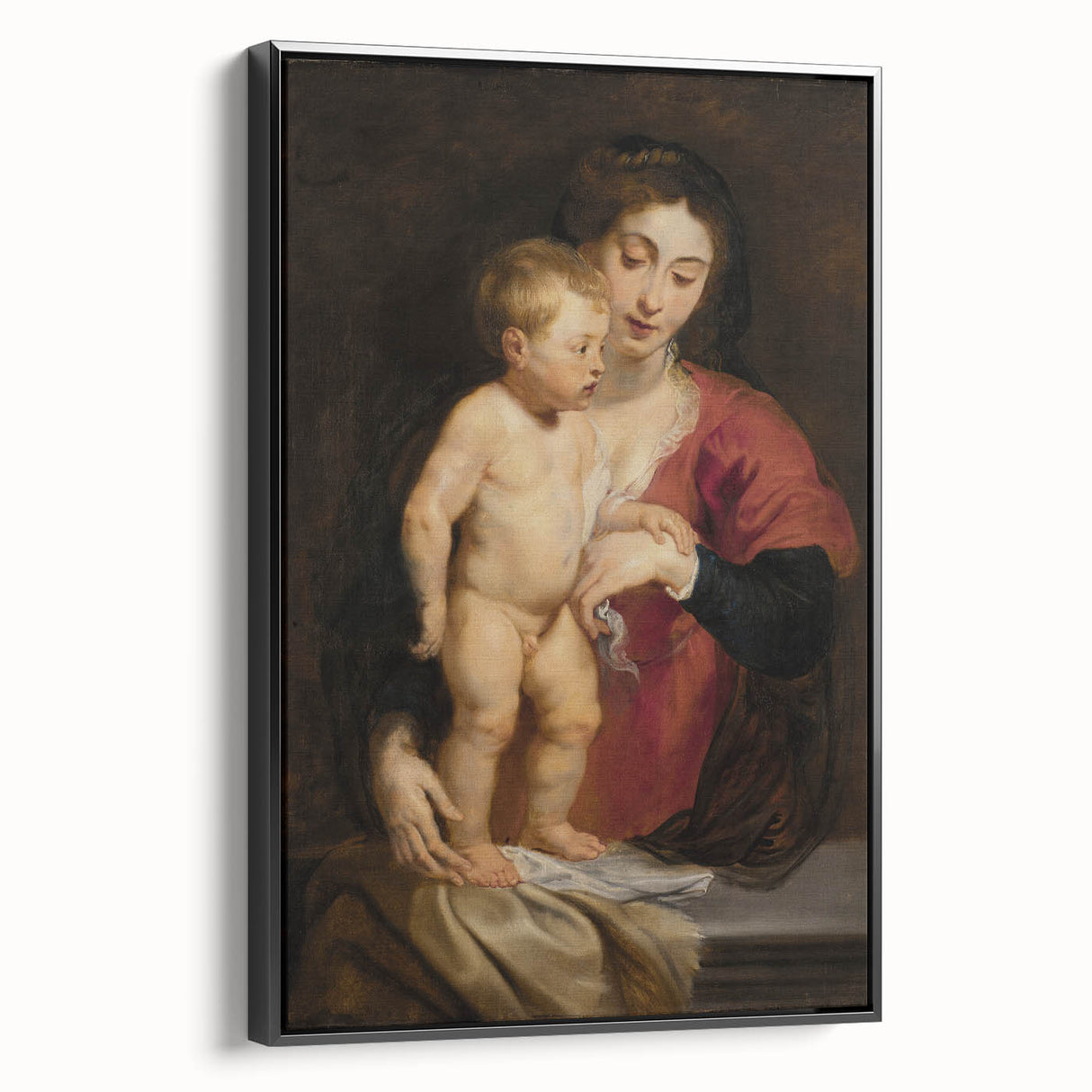 Baroque Art Madonna and Child Portrait - Classic Religious Art