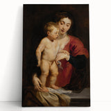 Baroque Art Madonna and Child Portrait - Classic Religious Art