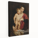 Baroque Art Madonna and Child Portrait - Classic Religious Art
