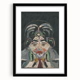 Expressionist Art - Abstract Head Portrait in Vibrant Modern Style