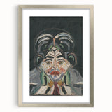 Expressionist Art - Abstract Head Portrait in Vibrant Modern Style