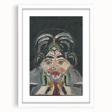 Expressionist Art - Abstract Head Portrait in Vibrant Modern Style