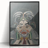 Expressionist Art - Abstract Head Portrait in Vibrant Modern Style