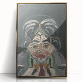 Expressionist Art - Abstract Head Portrait in Vibrant Modern Style