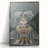 Expressionist Art - Abstract Head Portrait in Vibrant Modern Style