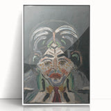 Expressionist Art - Abstract Head Portrait in Vibrant Modern Style