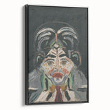 Expressionist Art - Abstract Head Portrait in Vibrant Modern Style