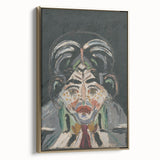 Expressionist Art - Abstract Head Portrait in Vibrant Modern Style