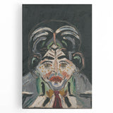 Expressionist Art - Abstract Head Portrait in Vibrant Modern Style