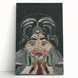 Expressionist Art - Abstract Head Portrait in Vibrant Modern Style