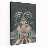 Expressionist Art - Abstract Head Portrait in Vibrant Modern Style