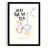 Extra large abstract art print featuring a colorful, textured design on a black framed canvas, ideal for living room decor.