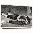 Édouard Manet's Dead Toreador - Dramatic Black and White Art Print