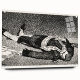 Édouard Manet's Dead Toreador - Dramatic Black and White Art Print