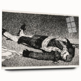 Édouard Manet's Dead Toreador - Dramatic Black and White Art Print