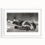Édouard Manet's Dead Toreador - Dramatic Black and White Art Print