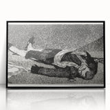 Édouard Manet's Dead Toreador - Dramatic Black and White Art Print