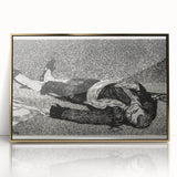 Édouard Manet's Dead Toreador - Dramatic Black and White Art Print