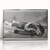 Édouard Manet's Dead Toreador - Dramatic Black and White Art Print
