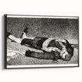 Édouard Manet's Dead Toreador - Dramatic Black and White Art Print