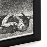 Édouard Manet's Dead Toreador - Dramatic Black and White Art Print