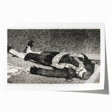 Édouard Manet's Dead Toreador - Dramatic Black and White Art Print