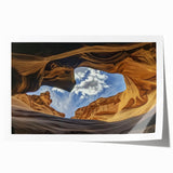 Stunning landscape print showcasing vibrant canyons in rich earth tones, rolled and ready for framing, perfect for adding a touch of nature to your decor.