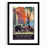 Vintage Scotland Travel Poster - Forth Bridge & Flying Scotsman
