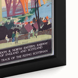 Vintage Scotland Travel Poster - Forth Bridge & Flying Scotsman
