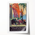 Vintage Scotland Travel Poster - Forth Bridge & Flying Scotsman