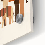 Boys Room Wall Art – Safari Elephant Duo